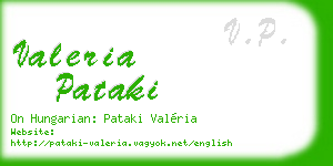 valeria pataki business card